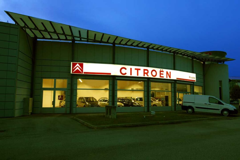 Cassonetto luminoso, lightbox; Sacile